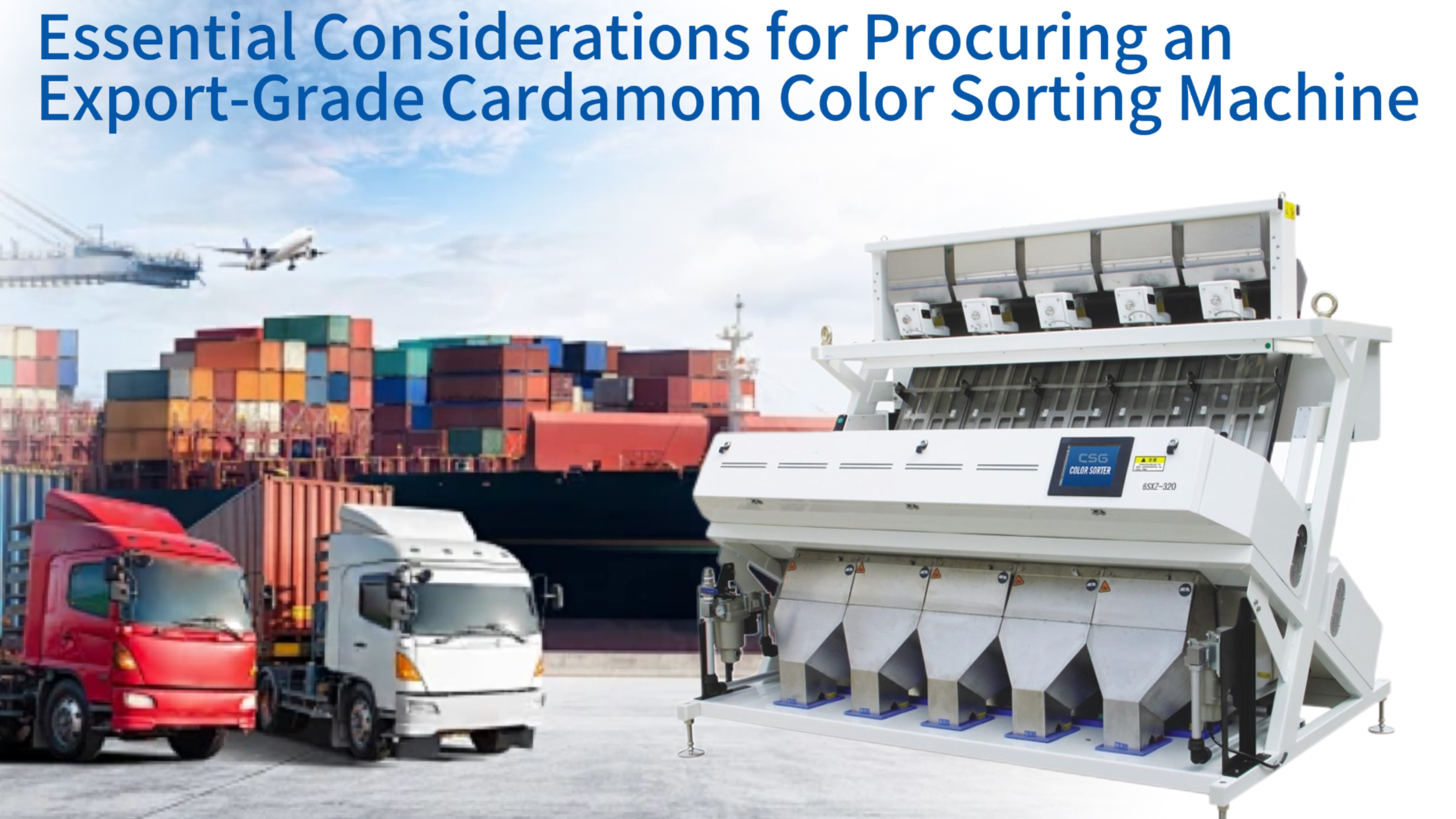 Essential Considerations for Procuring an Export-Grade Cardamom Color Sorting Machine